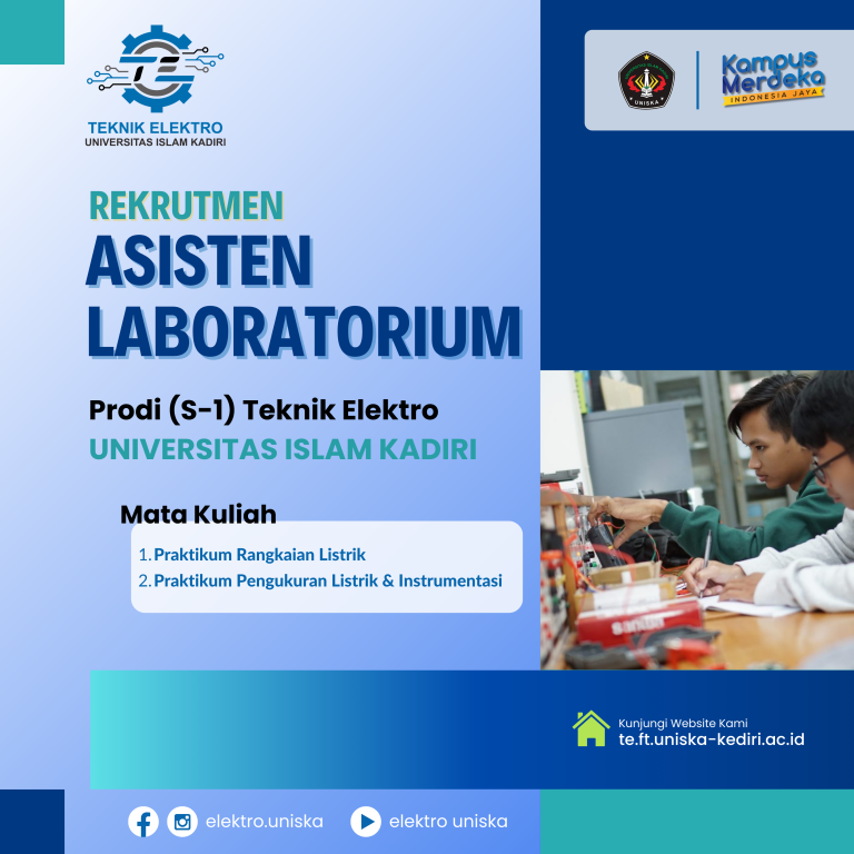 Rekrutmen Asistem Laboratorium Teknik Elektro (Smt. Genap 2023-2024)