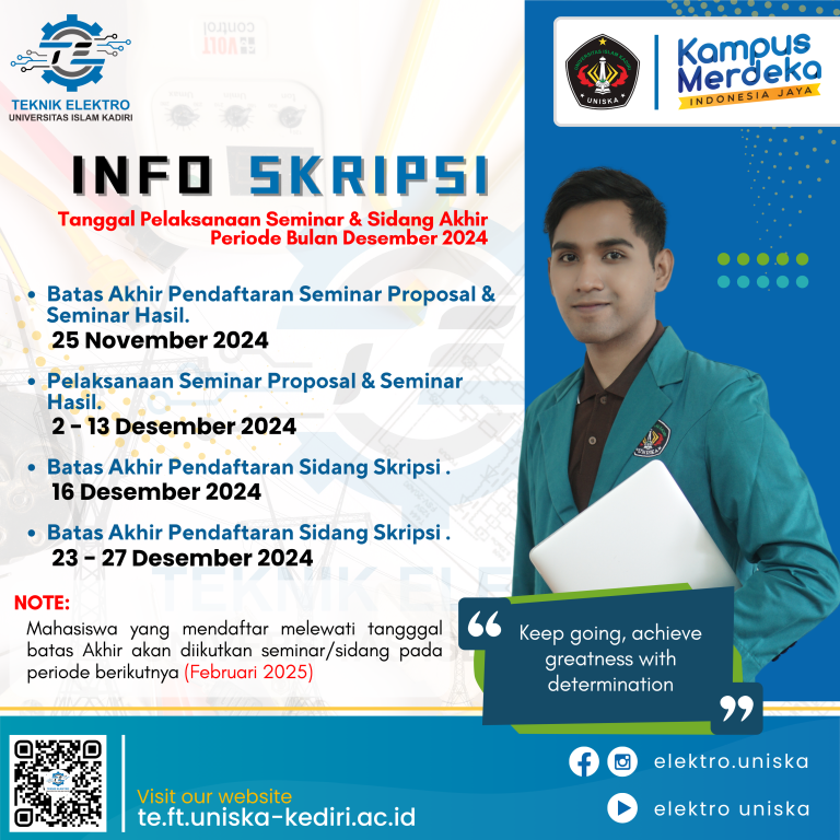 PENGUMUMAN: JADWAL SEMINAR PROPOSAL, SEMINAR HASIL, DAN SIDANG SKRIPSI