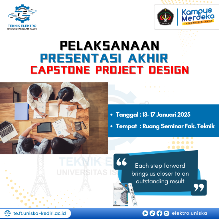 PELAKSANAAN PRESENTASI AKHIR PROYEK PERANCANGAN TEKNIK ELEKTRO (CAPSTONE DESIGN PROJECT)